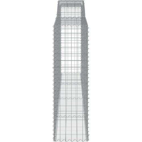  Lučne gabionske ko&amp;scaron;are 5 kom 400x50x160/180cm pocinčano željezo Slike