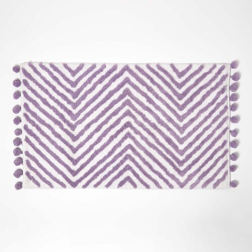 HOMESCAPES kopalni&scaron;ka preproga violet cik-cak, 50 x 80 cm, (5000161274) Cene