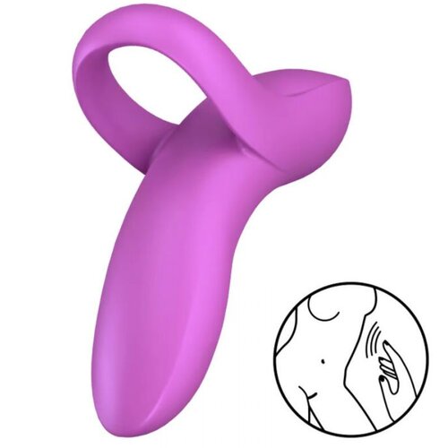 Satisfyer Naprstni vibrator Bold Lover vijoličen Slike