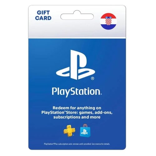 Playstation Network Gift Card 58.13 EUR (438 HRK) - PSN Key - CROATIA Slike