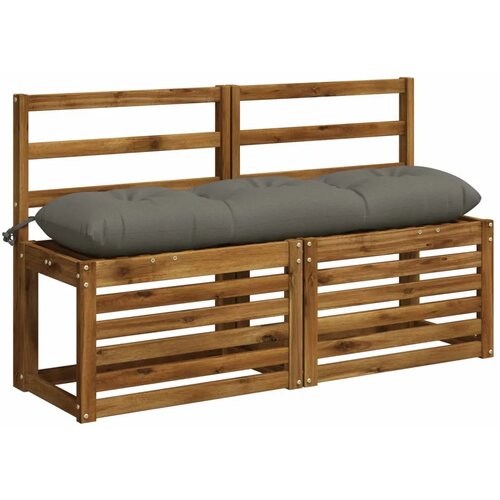 Jastučić za klupu VIANEN 100% poliester Siva 120 x 30 x 12 cm - Siva 120 x 30 x 12 cm Slike