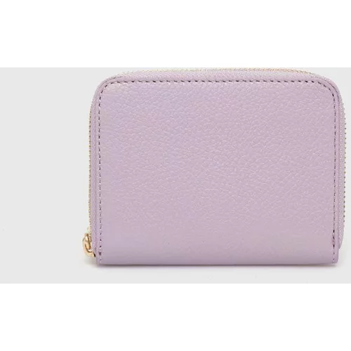 Answear Lab Usnjena denarnica ženski, vijolična barva