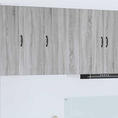 vidaXL Stenska kuhinjska omarica s polico Siva Sonoma 50 x 31 x 80 cm Cene