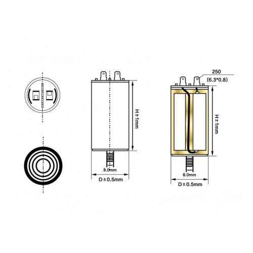  KONDEZATOR 12MF GMC 4PIN 450V/50HZ Cene