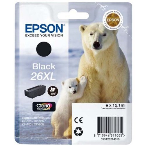  Kartu&amp;scaron;a Epson T26XL črna/black (T2621) - original Slike