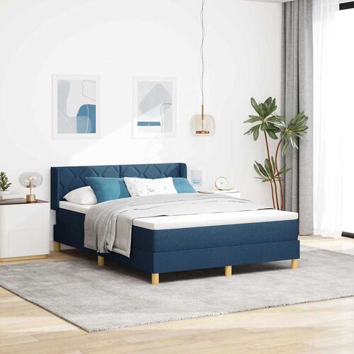  Krevet s opruga kutije s jastukom Plava 200 x 140 cm tkanina Cijene