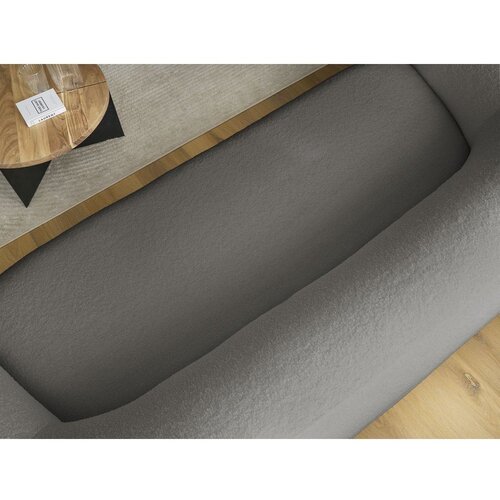 Bobochic Paris Siva sofa od boucl&amp;eacute; tkanine 193 cm Elina &amp;ndash; Slike