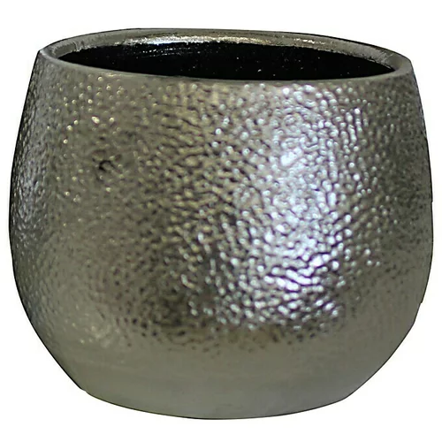 A.H.G. Okrugla tegla za biljke (Vanjska dimenzija (ø x V): 21 x 19 cm, Keramika, Srebrne boje, Mat)