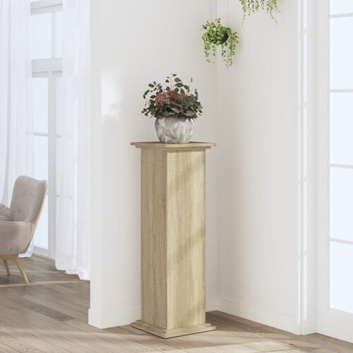 Furnova Stojalo za rastline sonoma hrast 33x33x100 cm inženirski les, (21921024) Slike