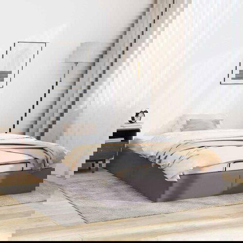 vidaXL Otomanski posteljni okvir brez vzmetnice siv 120x200 cm Cene