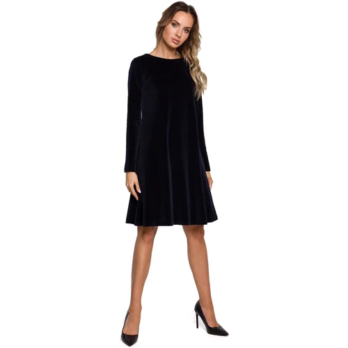 Made Of Emotion Woman's Dress M566 Navy Blue