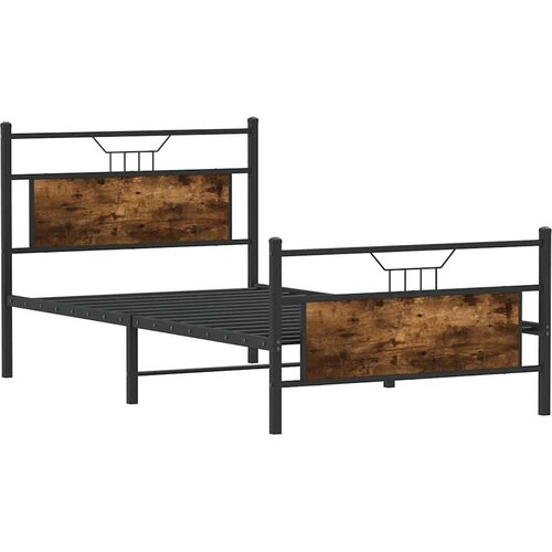 VidaXL Okvir kreveta bez madraca boja hrasta 100 x 200 cm drveni Slike