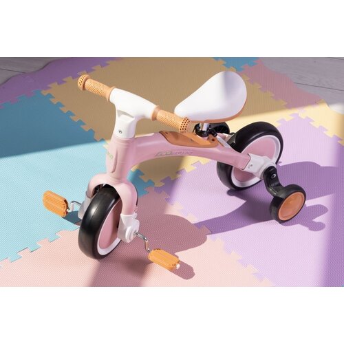 ECO TOYS balans bicikl sa pedalama i pomoćnim točkovima 3u1 pink Cene