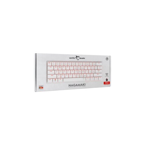 White Shark TASTATURA GK-006212 NAGAMAKI Bijela-Mehanička/ HR - RED SW. Cijene