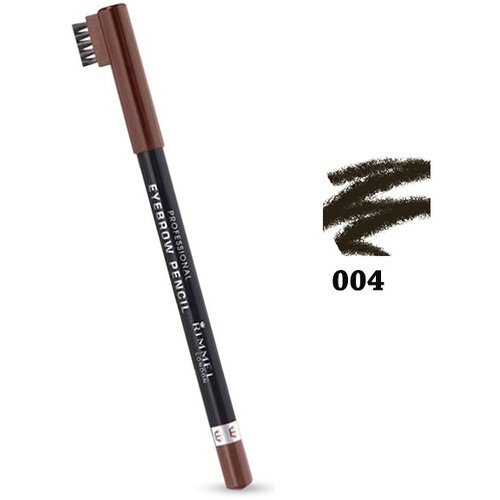 Rimmel London olovka za obrve eyebrow pencil 004 black brown Slike
