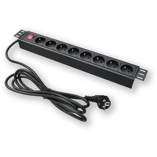 LAN-TEC PD.0801.001 - 19" panel za napajanje, 1U, 8 x 230 V, prekidač Cijene