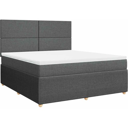  Okvir kreveta s oprugama i madrac svjetlosivi 180x200cm tkanina Slike