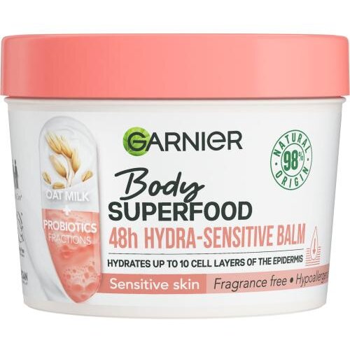 Garnier Body Superfood 48h Hydra-Sensitive Balm Oat Milk + Prebiotics balzam za telo 380 ml za ženske Cene