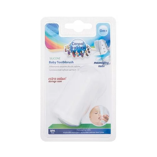 Canpol Baby Toothbrush silikonska masažna četkica za zube za na prst 1 kom