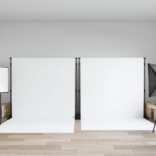 vidaXL Stalci za pozadinu 2 kom crni 305 x 243 cm čelični Cijene