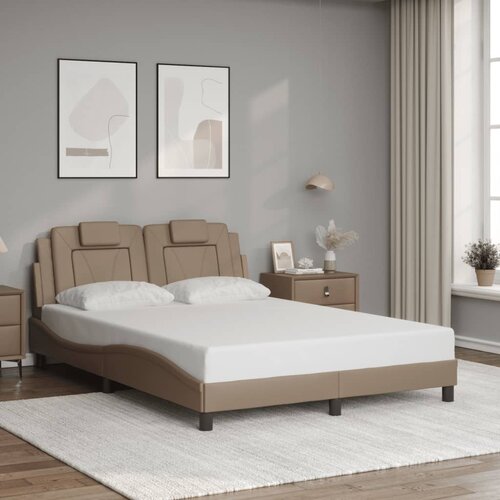 vidaXL Okvir za krevet boja cappuccina 120x200 cm umjetna koža Cijene