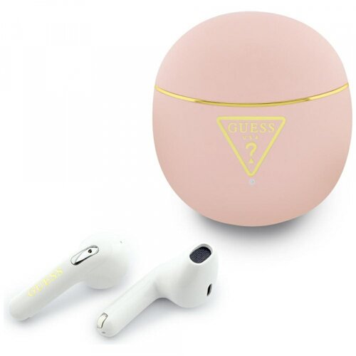 Guess Brezžične slu&scaron;alke Gold Line Triangle Pink, (5000561460) Cene