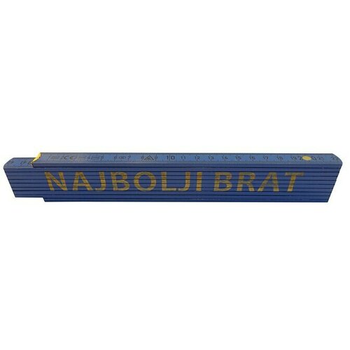  Zidarski metar (Duljina: 2 m, Natpis: Najbolji brat, Boja: Plave boje) Slike