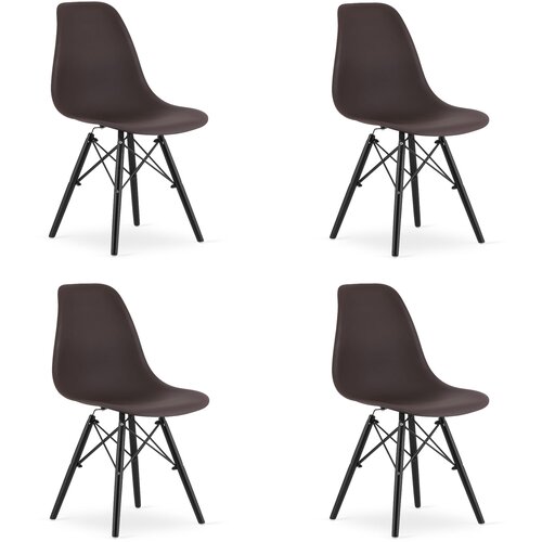 Brandless OSAKA stol kava / črne noge x 4, (22030832) Cene