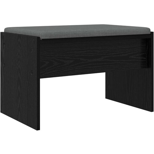  Klupa za hodnik s jastukom Crni hrast 63 x 38 x 40 cm Slike