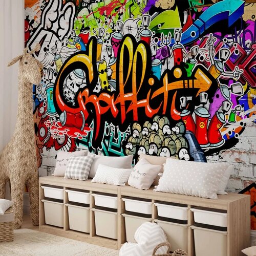  Foto tapeta - Colorful Graffiti 150x105 Vodootporna Cijene