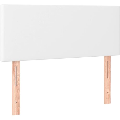 Maison Chic posteljno vzglavje - vzglavna omarica - nočna omarica belo 90x5x78/88 cm umetno usnje, (21707350) Slike