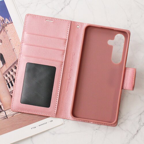  Maska za Samsung S24/ S921B roze na preklop Hanman Mill Cene