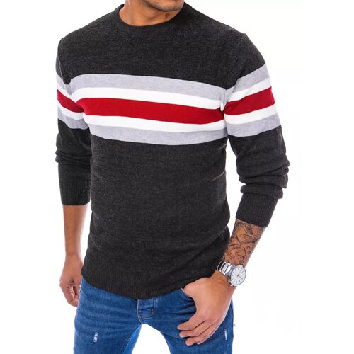 DStreet Men&amp;#039;s dark gray sweater Slike