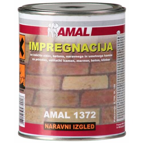 AMAL impregnacijsko za&amp;scaron;čitno sredstvo 1372 naravni izgled 0.75L za kamen in beton Slike