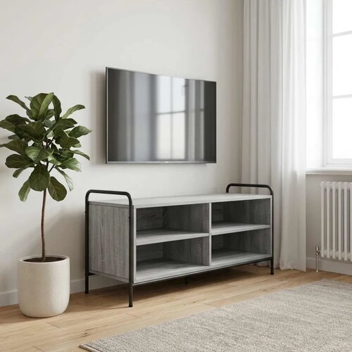  TV ormar 140 x 39 5 x 50 cm Siva Sonoma Konstruirano drvo - Siva Sonoma 100 x 39 5 x 50 cm Slike