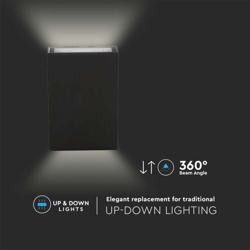  LED spolja&amp;scaron;nje zidno svetlo LED/4W/230V 3000K IP65 crno Slike