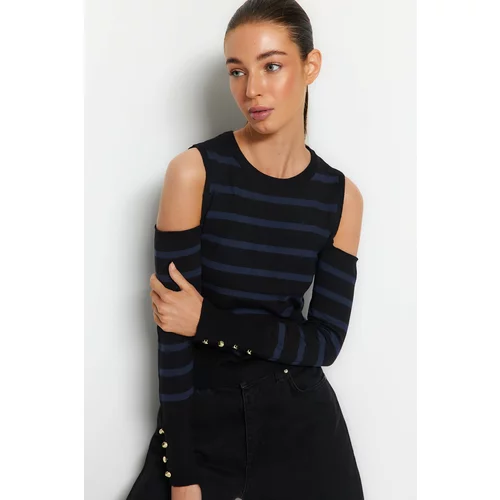 Trendyol Black Premium/Special Thread Knitwear Sweater