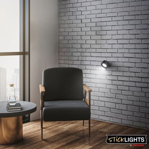 BRILONER 3896015 - led prigu&amp;scaron;iva punjiva zidna lampa tari LED/1,6W/5V 1500 mah crna Slike