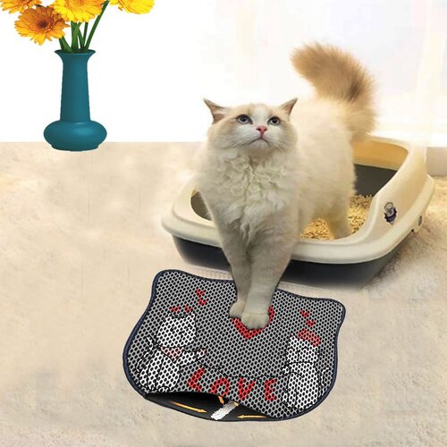 WALLXPERT Kdkafa0045 Multicolor Cat Litter Mat Cene