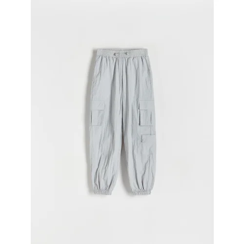 Reserved - GIRLS` TROUSERS - light grey