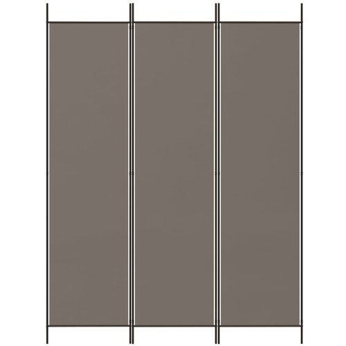  pregrada s 3 panela antracit 150 x 200 cm od tkanine Slike