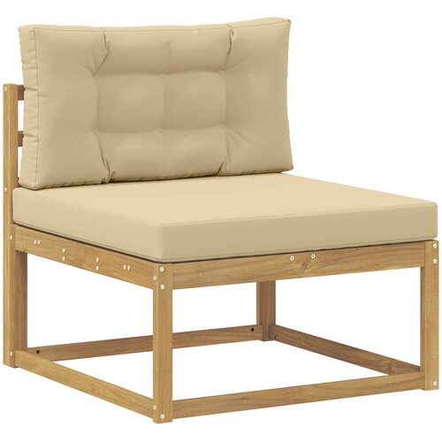  Set vanjskih sofa 6 kom. Bijela i bež Slike