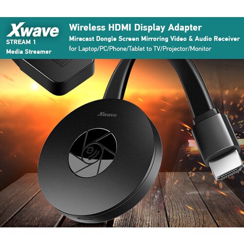 X Wave stream1 tv media streaming dongle/wifi/hdmi/airplay/dlna/miracast from mobile/laptop ( stream 1 ) Slike