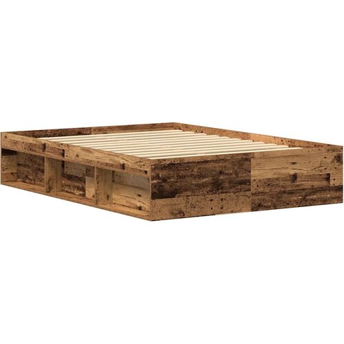  Okvir kreveta bez madraca staro drvo 135x190 cm Slike