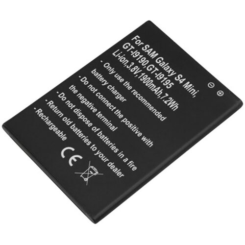 AVIZAR 1900 mAh 3,8V baterija, združljiva z Galaxy S4 Mini / GT-I9190, I9192, I9195, Črna, (5000070446) Cene