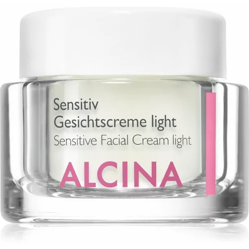 ALCINA Sensitive Facial Cream Light pomirjajoča krema za občutljivo kožo 50 ml za ženske