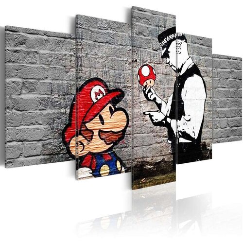  Slika - Super Mario Mushroom Cop (Banksy) 200x100 Slike