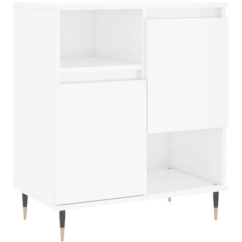 Maison Chic Komoda - Predalnik visok sijaj bela 60x35x70 cm inženirski les, (21722685) Slike