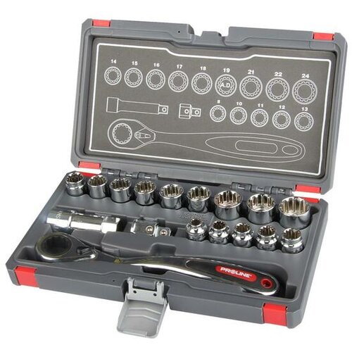 Proline 17-delni set nasadnih ključev PROFIX 58717 Cene