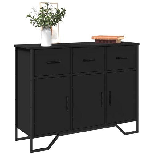  Komoda crna 97x32,5x74,5 cm od konstruiranog drva Cene
